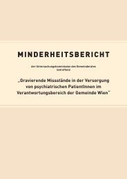 Minderheitsbericht U-Kommission - Der Wiener Psychiatrieskandal
