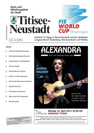 Amtsblatt Nr. 08 vom 18.04.2013 - Titisee-Neustadt