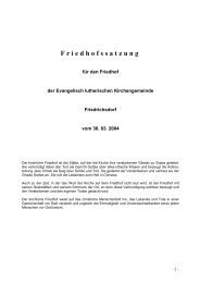 Friedhofsordnung - ev. Kirchengemeinde Friedrichsdorf