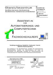 ASSISTENT/-IN AUTOMATISIERUNGS- UND COMPUTERTECHNIK ...