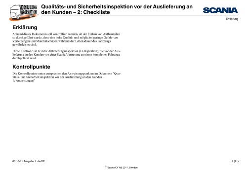 Qualitäts- und Sicherheitsinspektion vor der Auslieferung an den ...