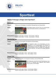 Sporttest Hamburger Polizei