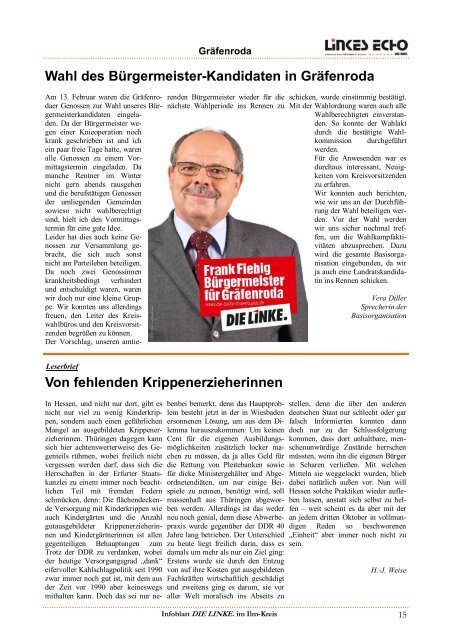 Linkes ECHO März 2012 - DIE LINKE. Kreisverband Ilmkreis