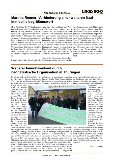 Linkes ECHO März 2012 - DIE LINKE. Kreisverband Ilmkreis