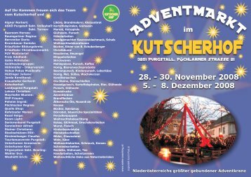 Adventmarkt Kutscherhof ausgeschossen - Purgstall an der Erlauf