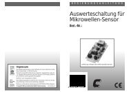 Auswerteschaltung für Mikrowellen-Sensor - Produktinfo.conrad.com