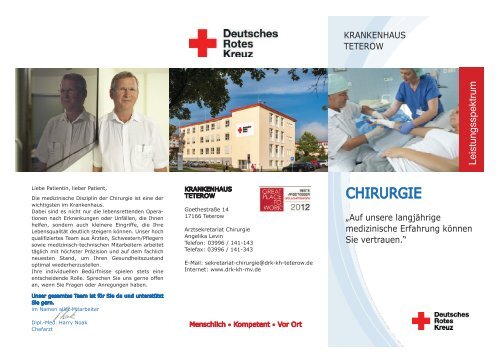 Flyer als PDF - DRK-Krankenhaus Teterow
