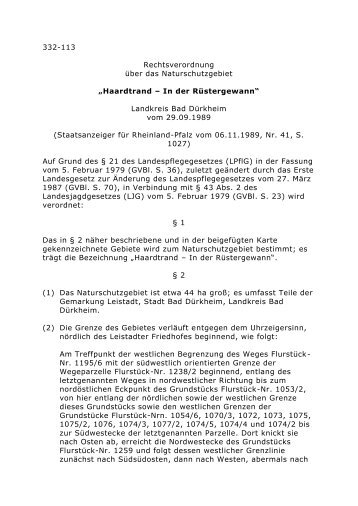 Haardtrand – In der Rüstergewann