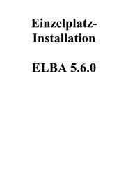 Anleitung für die Einzelplatzinstallation - ELBA-Electronic Banking