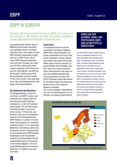 EBPP IN EUROPA - Billentis