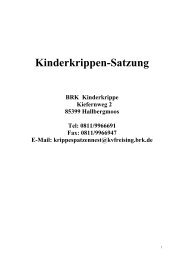 Kinderkrippen-Satzung - Gemeinde Hallbergmoos
