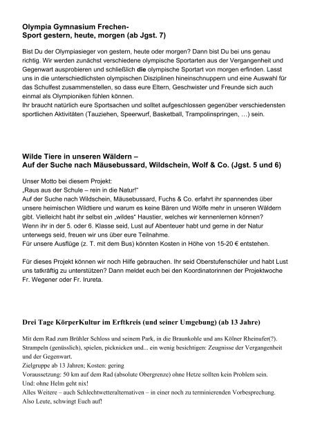 Wandzeitung Homepage (ohne Bilder) - Gymnasium der Stadt ...