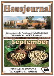 Hausjournal - AWO Rudolstadt