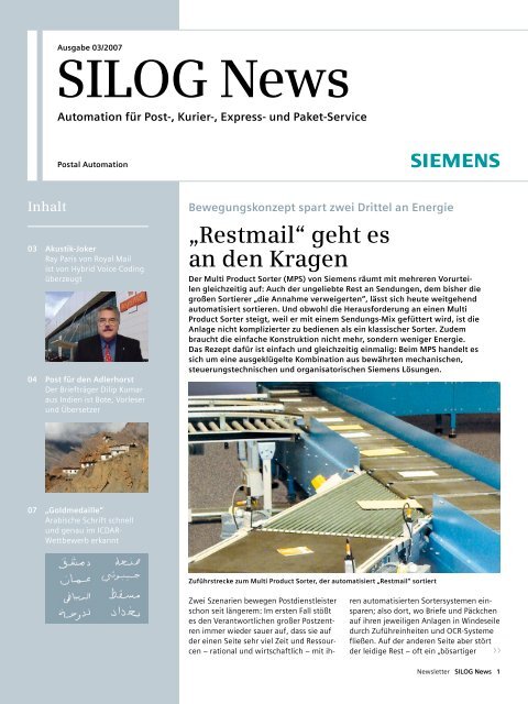 Ausgabe 03/07 - Siemens Mobility