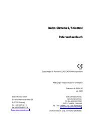 Datex-Ohmeda S/5 Central - aquis medica GmbH