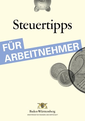 Steuerratgeber für Arbeitnehmer - Baden-Württemberg