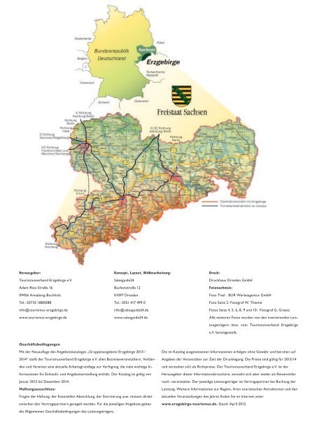 Broschüre als PDF - Tourismusverband Erzgebirge