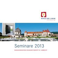 Seminare 2013 - Schule des Daseins