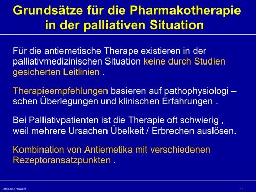 „ Übelkeit und Erbrechen in der palliativmedizinischen Situation bei ...