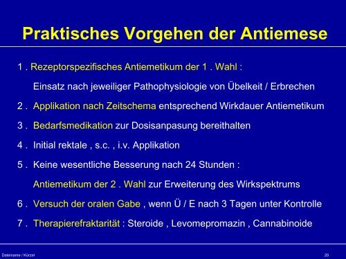 „ Übelkeit und Erbrechen in der palliativmedizinischen Situation bei ...