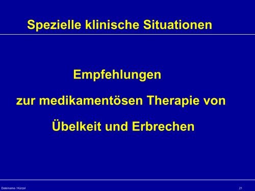 „ Übelkeit und Erbrechen in der palliativmedizinischen Situation bei ...