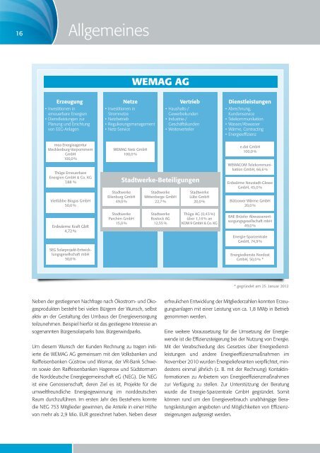 Geschäftsbericht 2011 - Wemag AG
