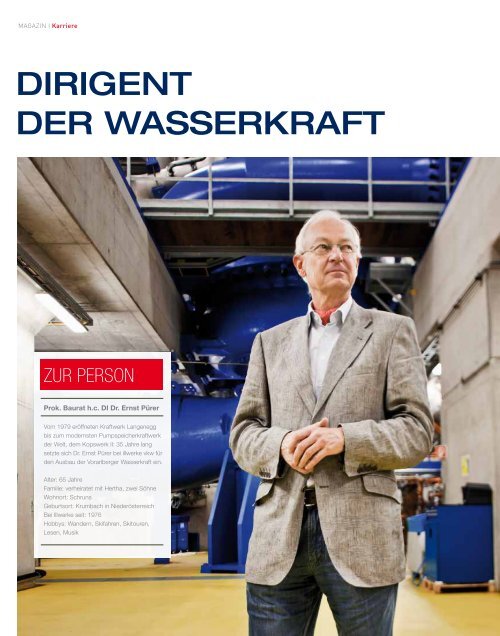 DIRIGENT DER WASSERKRAFT