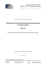Förderung der Interkommunalen Zusammenarbeit in Niedersachsen