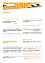 Einführung in den Perl Debugger (PDF) - Thomas Fahle