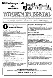 Mittwoch, 13.09.06 - Winden im Elztal