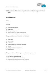 2.2 Methoden der Prävention von problematischem ...