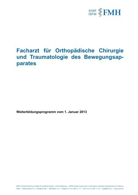 Facharzt für Orthopädische Chirurgie und Traumatologie des ...