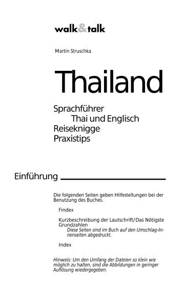 Thailand Sprachführer - EasyThai