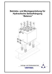 Betriebs- und Montageanleitung für Hydraulische ... - vertima.de