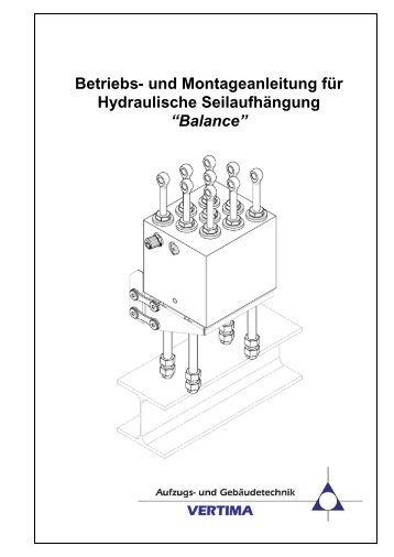 Betriebs- und Montageanleitung für Hydraulische ... - vertima.de