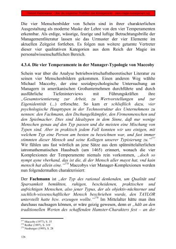 vier Temperamente in der Manager-Typologie - Über die magischen ...