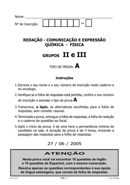 Grupos II e III - Apoio Escola