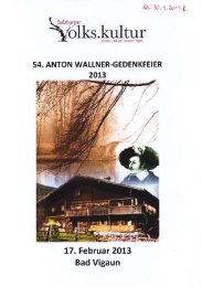 54. Anton Wallner Gedenkfeier - Salzburger Nachrichten