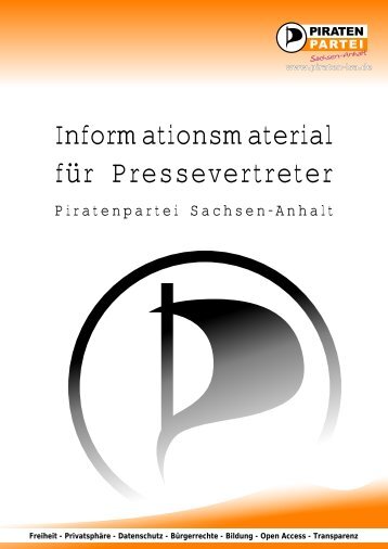 Informationsmaterial für Pressevertreter - Sachsen-Anhalt