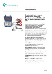 Leckage-Berechnungsprogramm CAA - CS Instruments