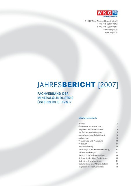 JAHRESBERICHT [2007] - Wirtschaftskammer Österreich