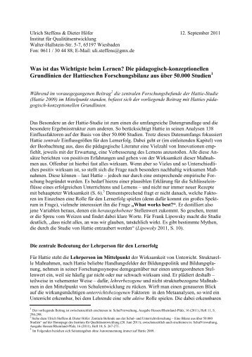 Hattie Forschungsarbeit Was ist das wichtigste beim Lernen Grundlinien.pdf