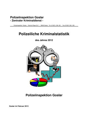 Polizeiliche Kriminalstatistik 2012 für den Landkreis Goslar