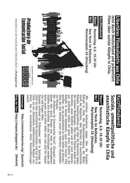 Berliner anarchistisches Jahrbuch - North-East Antifascists [NEA]