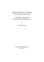 Internet Distribution of European Travel and Tourism ... - Your Projects