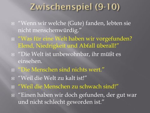 Powerpoint for Gute Mensch von Sezuan - Quia