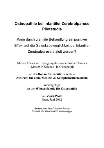 Endfassung Palko Petra.pdf - Osteopathic Research