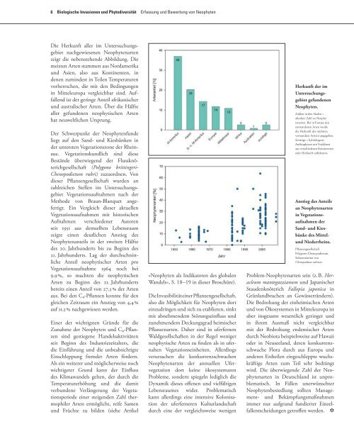 Biologische Invasionen und Phytodiversität ... - Dr. Ulf Schmitz