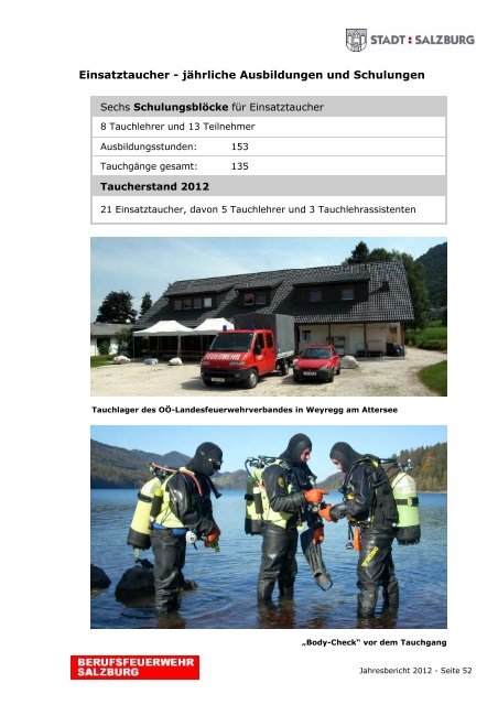 Jahresbericht 2012 - eBook - Berufsfeuerwehr Salzburg