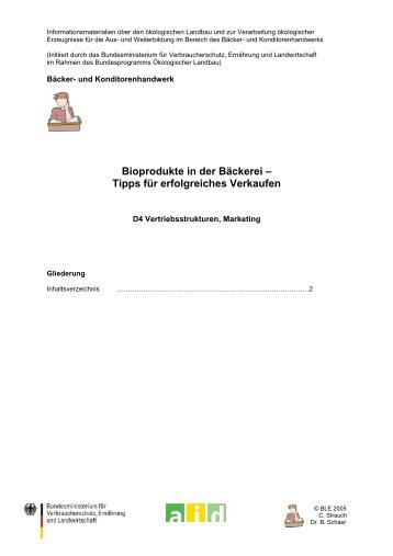 Bioprodukte in der Bäckerei – Tipps für ... - Oekolandbau.de